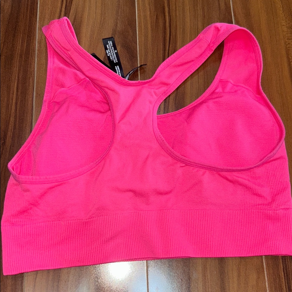 Medium Pink Active Seamless Lightly Lined Sports … - image 3